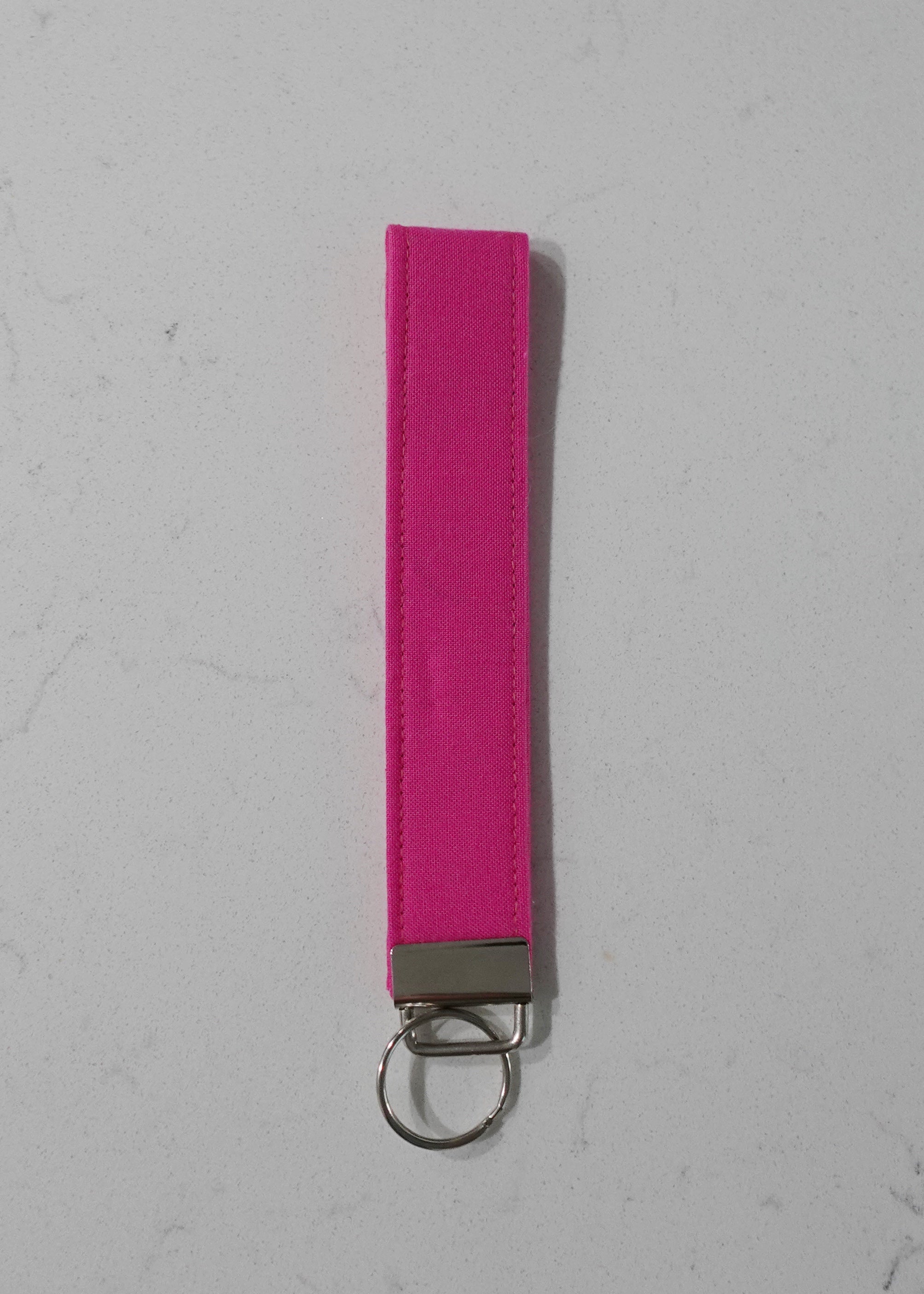 Fabric wristlet keychain