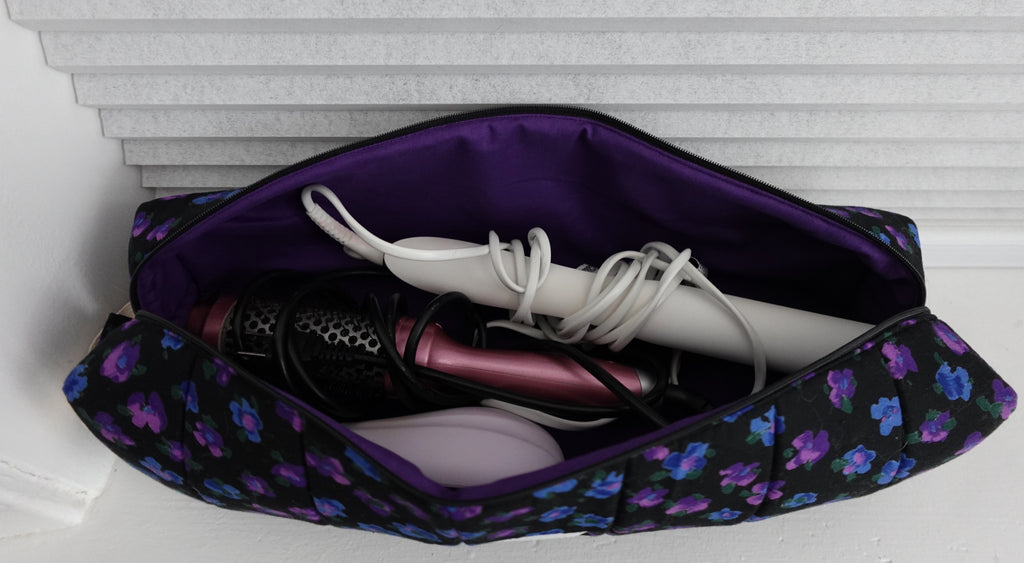 Quilted hot tool travel bag