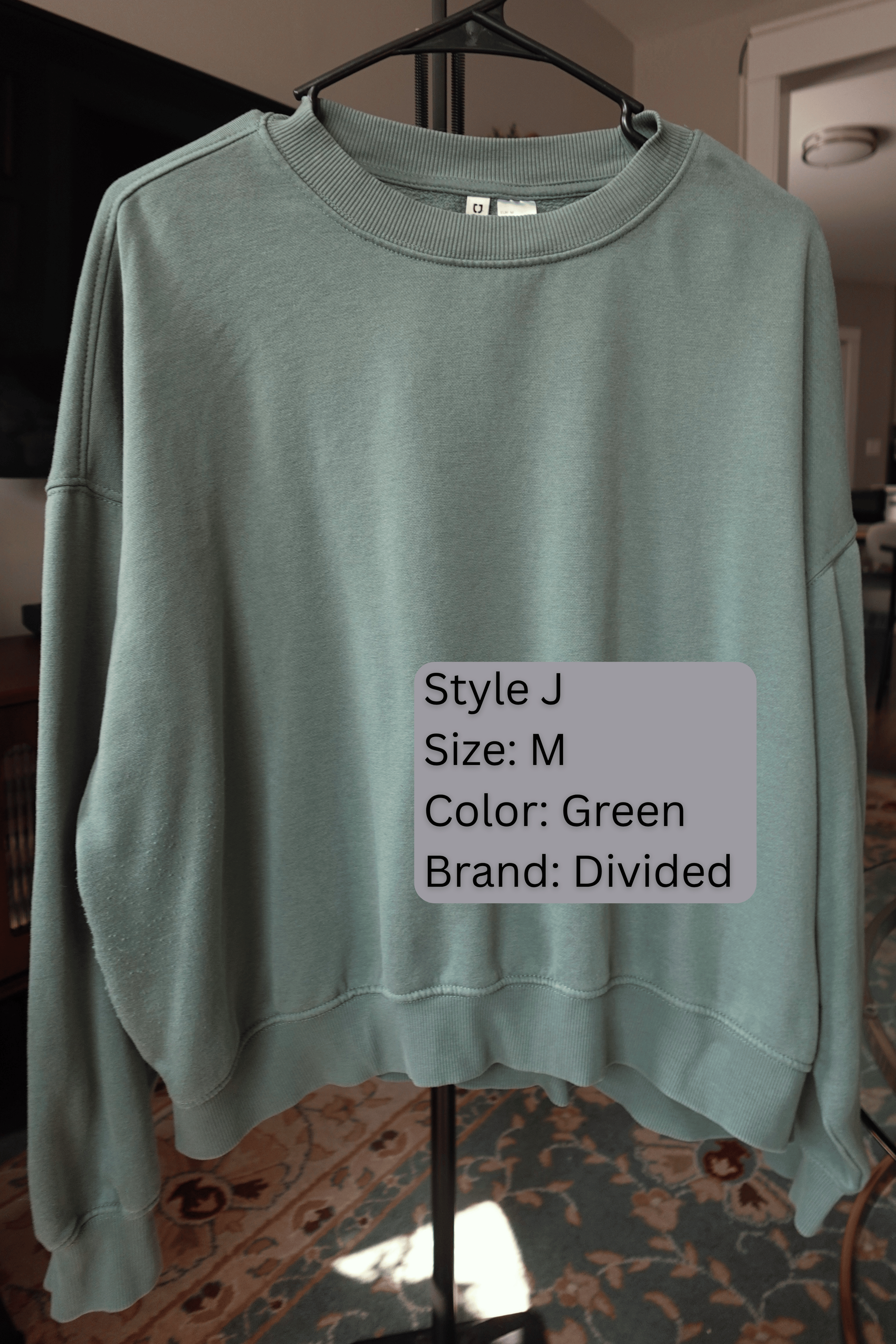 Custom sports team applique crew neck