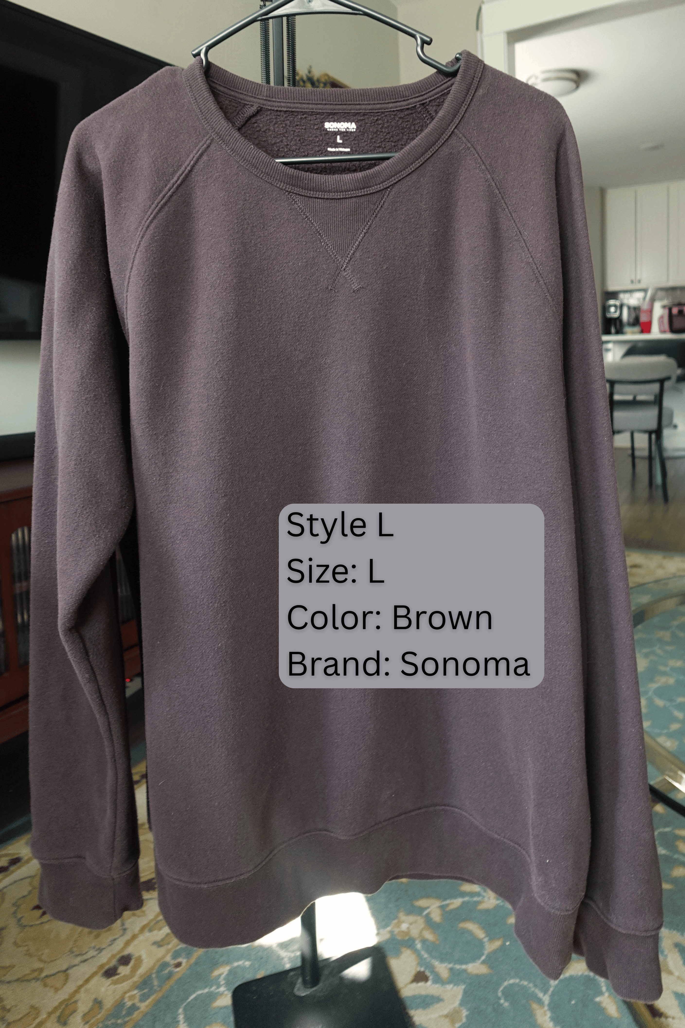 Custom sports team applique crew neck
