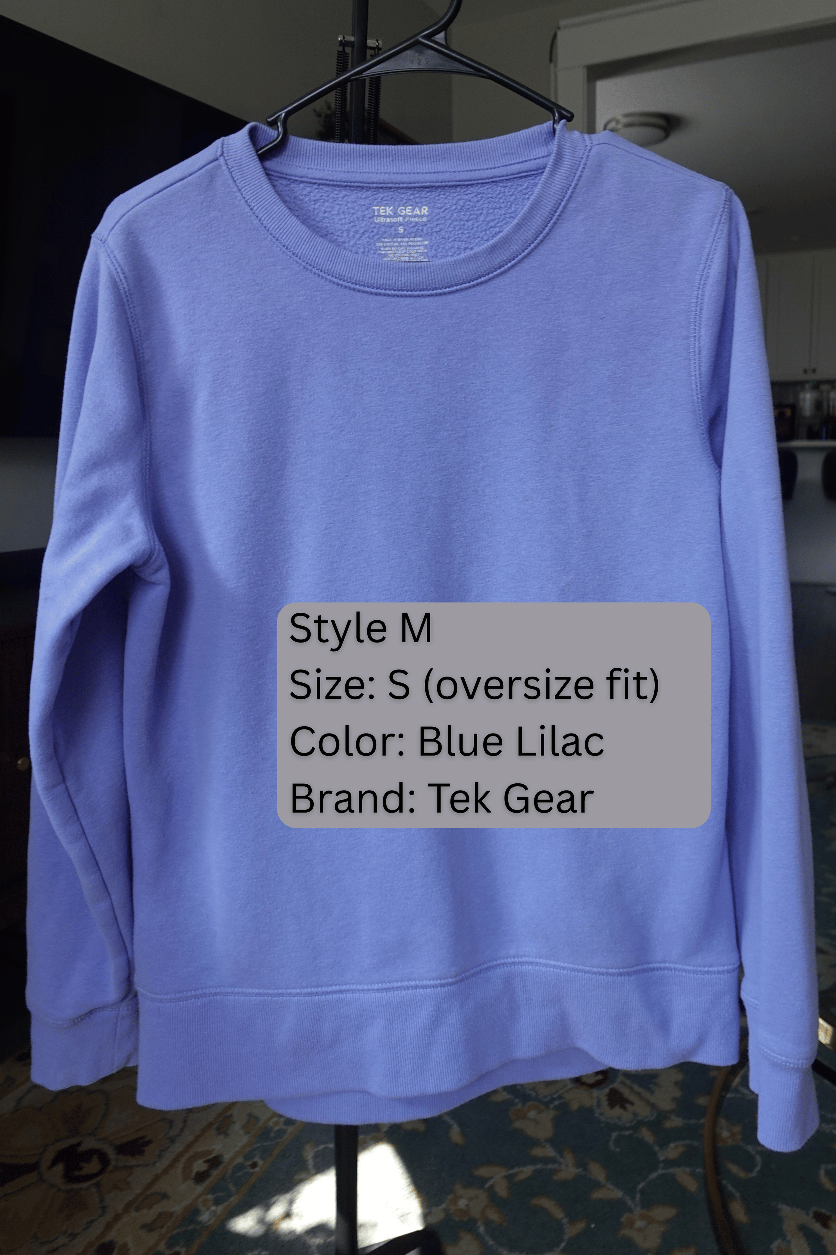 Custom sports team applique crew neck