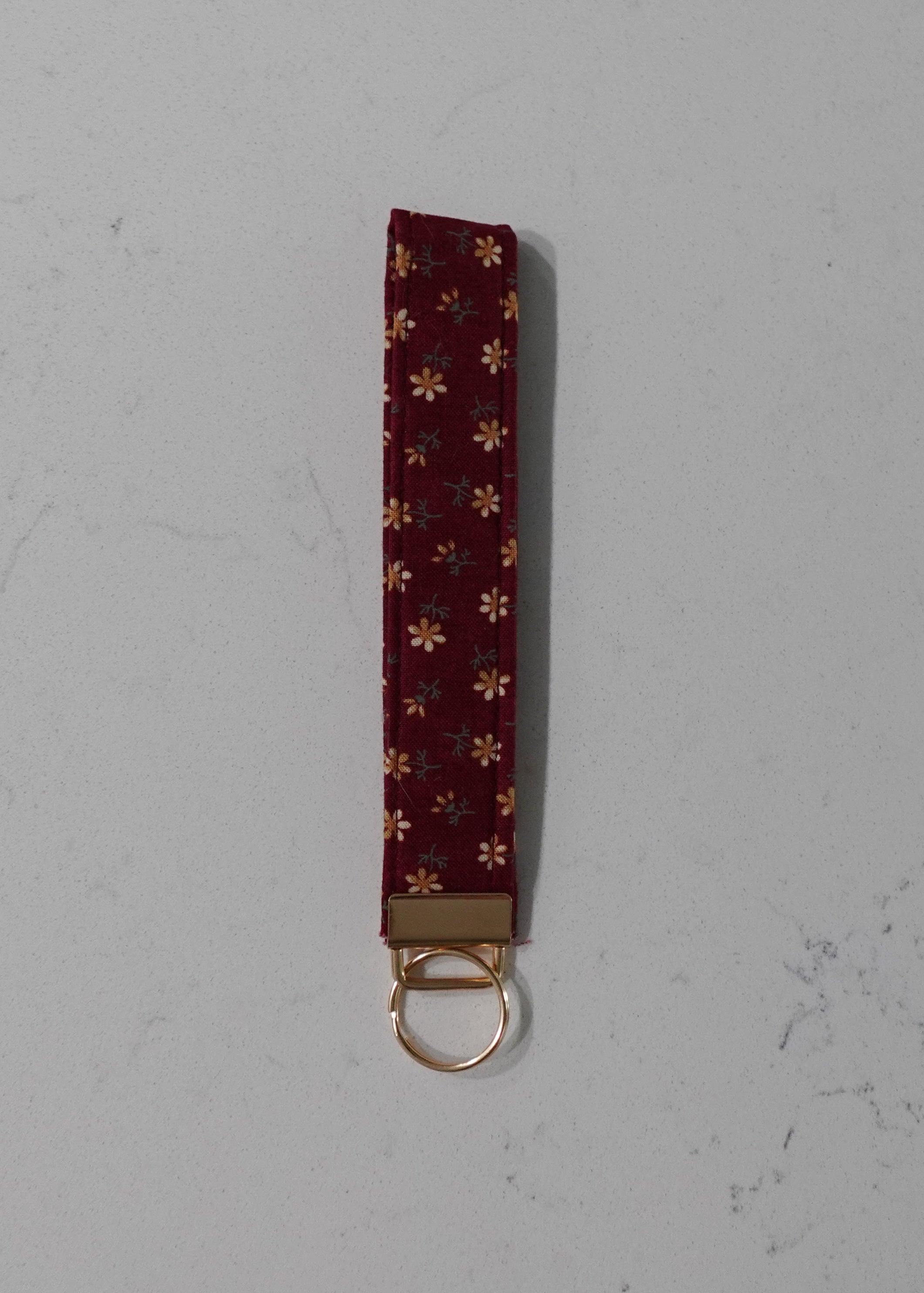 Fabric wristlet keychain