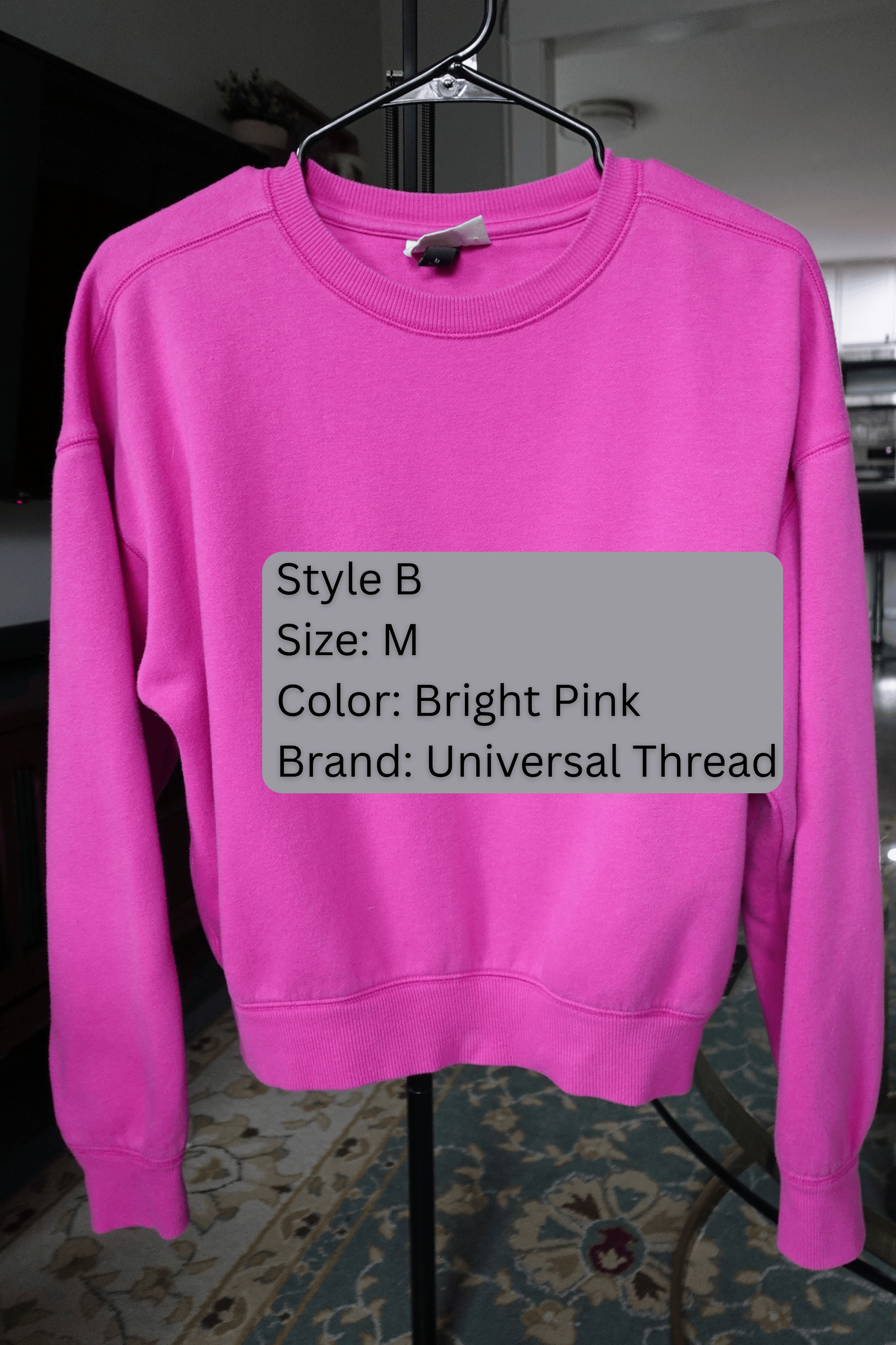 Custom sports team applique crew neck