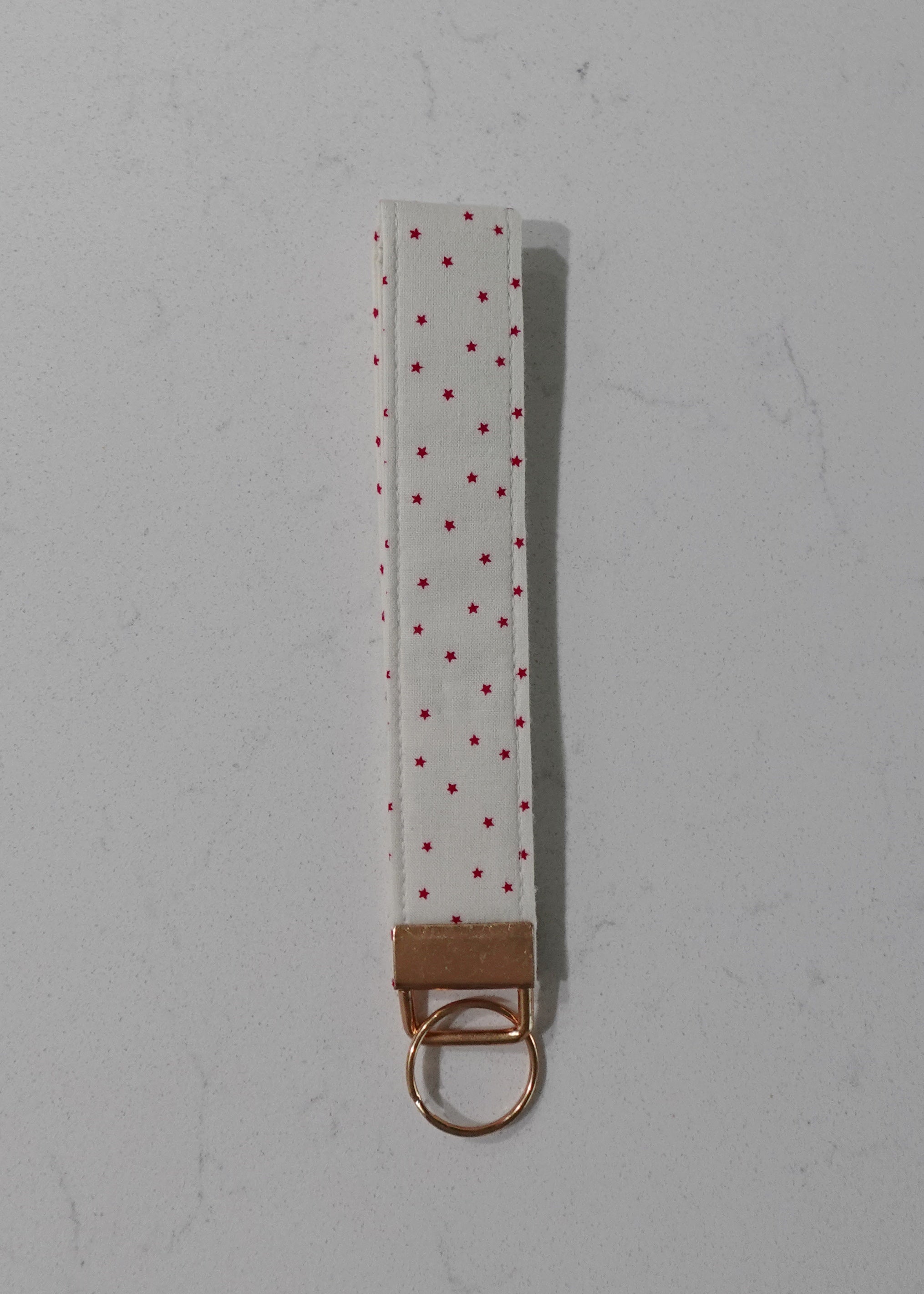 Fabric wristlet keychain