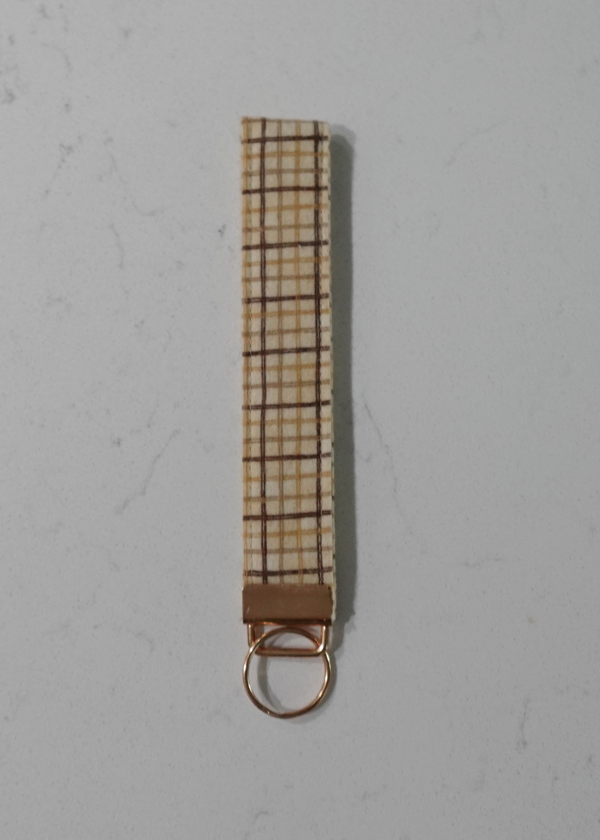 Fabric wristlet keychain