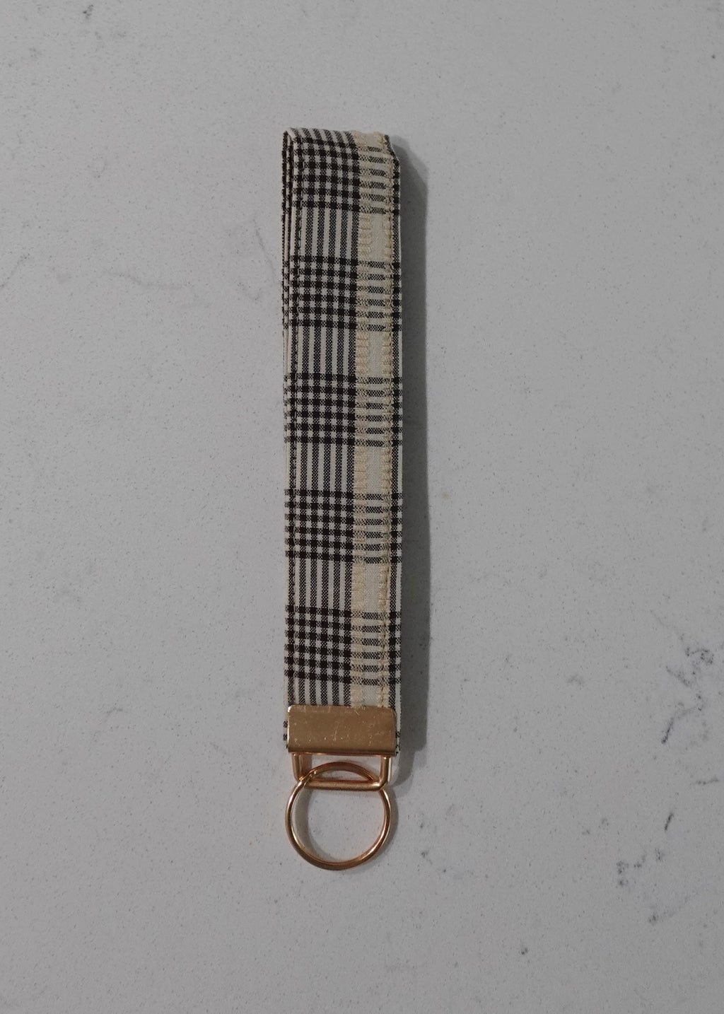 Fabric wristlet keychain