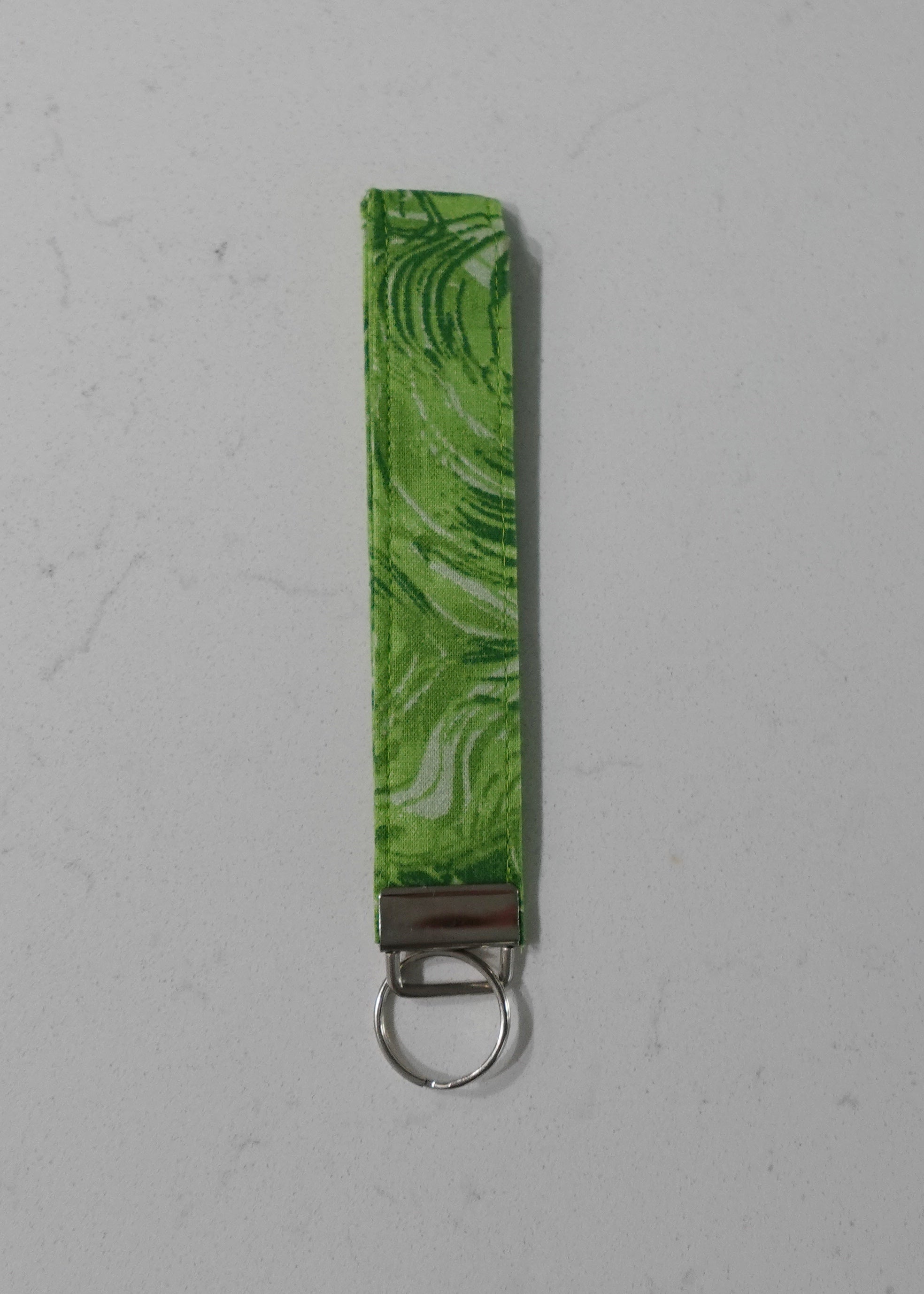 Fabric wristlet keychain