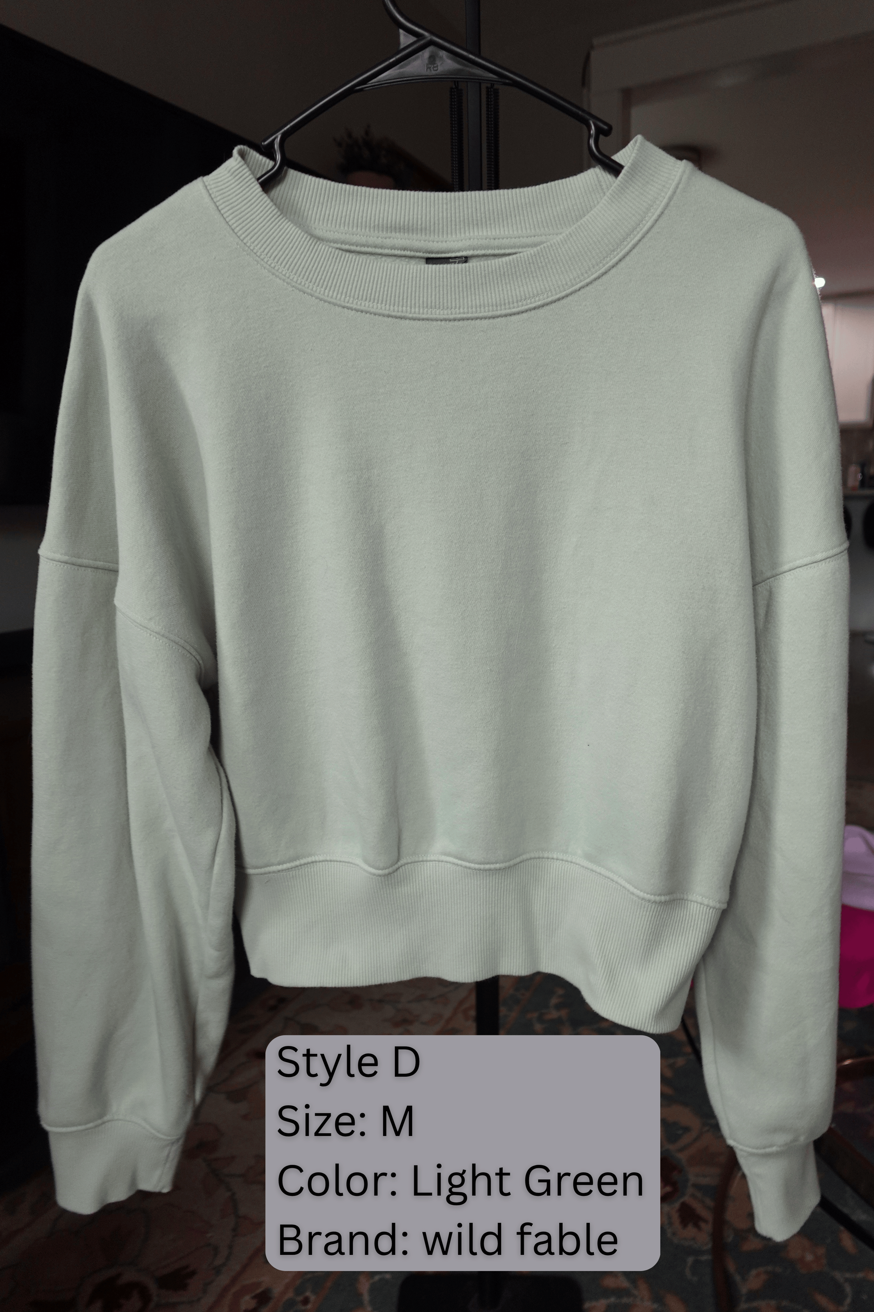 Custom sports team applique crew neck