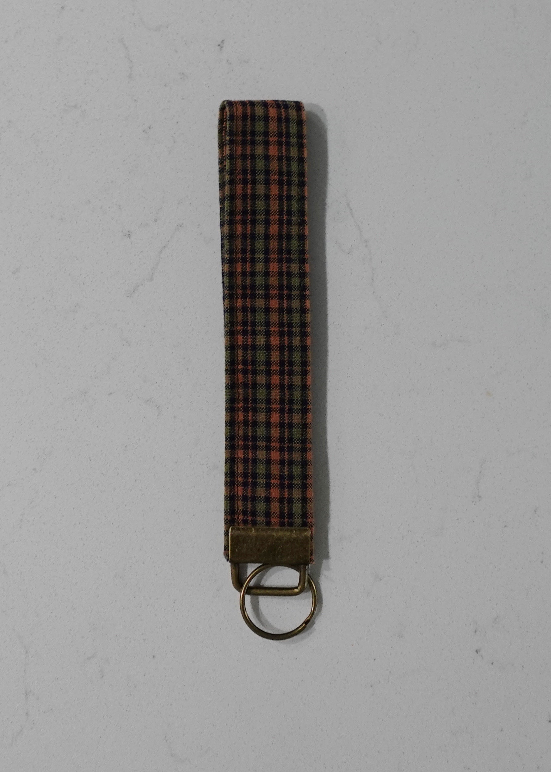 Fabric wristlet keychain