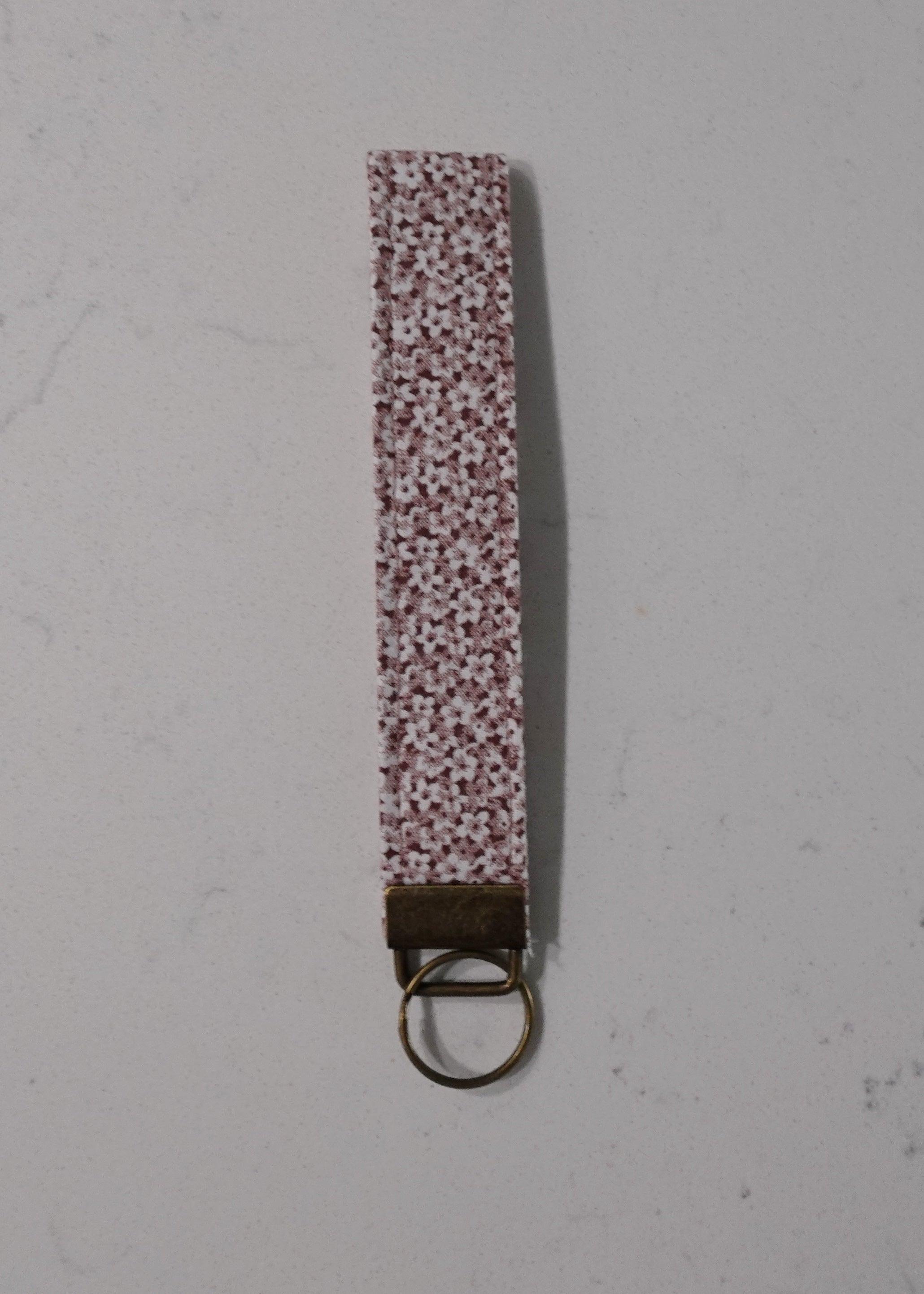 Fabric wristlet keychain