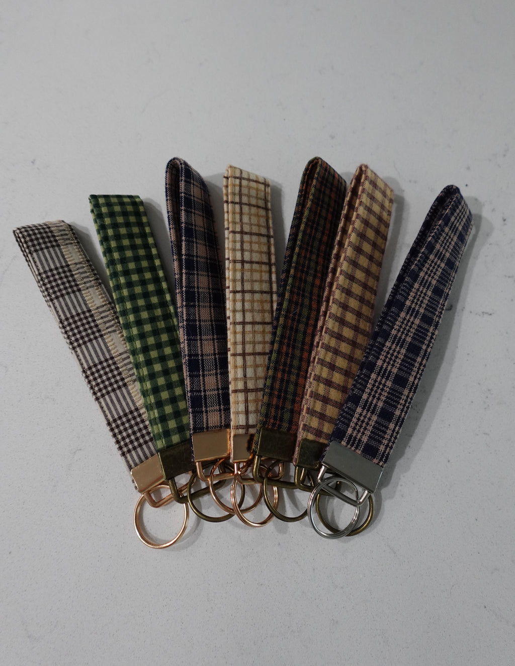 Fabric wristlet keychain