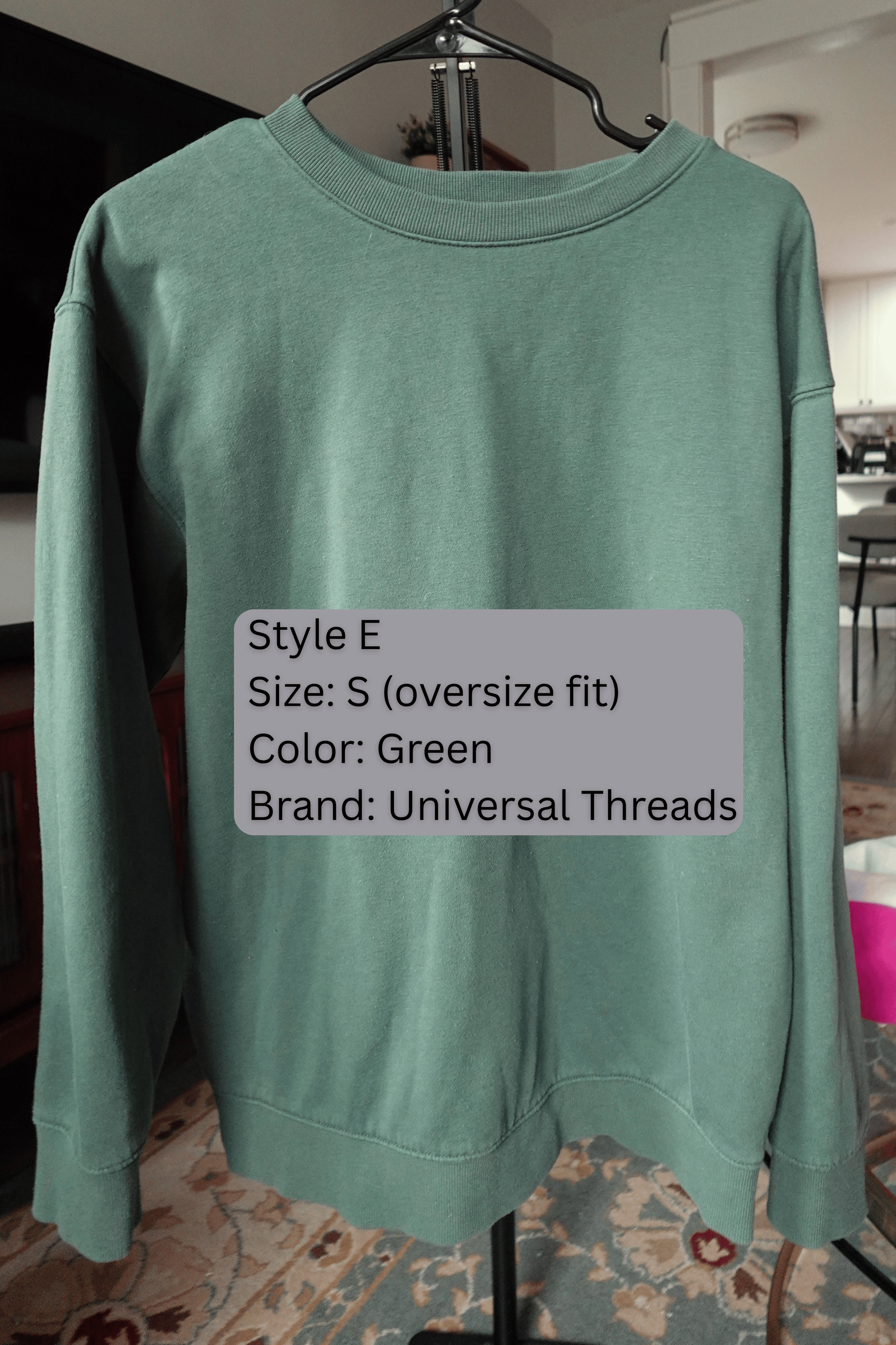 Custom sports team applique crew neck