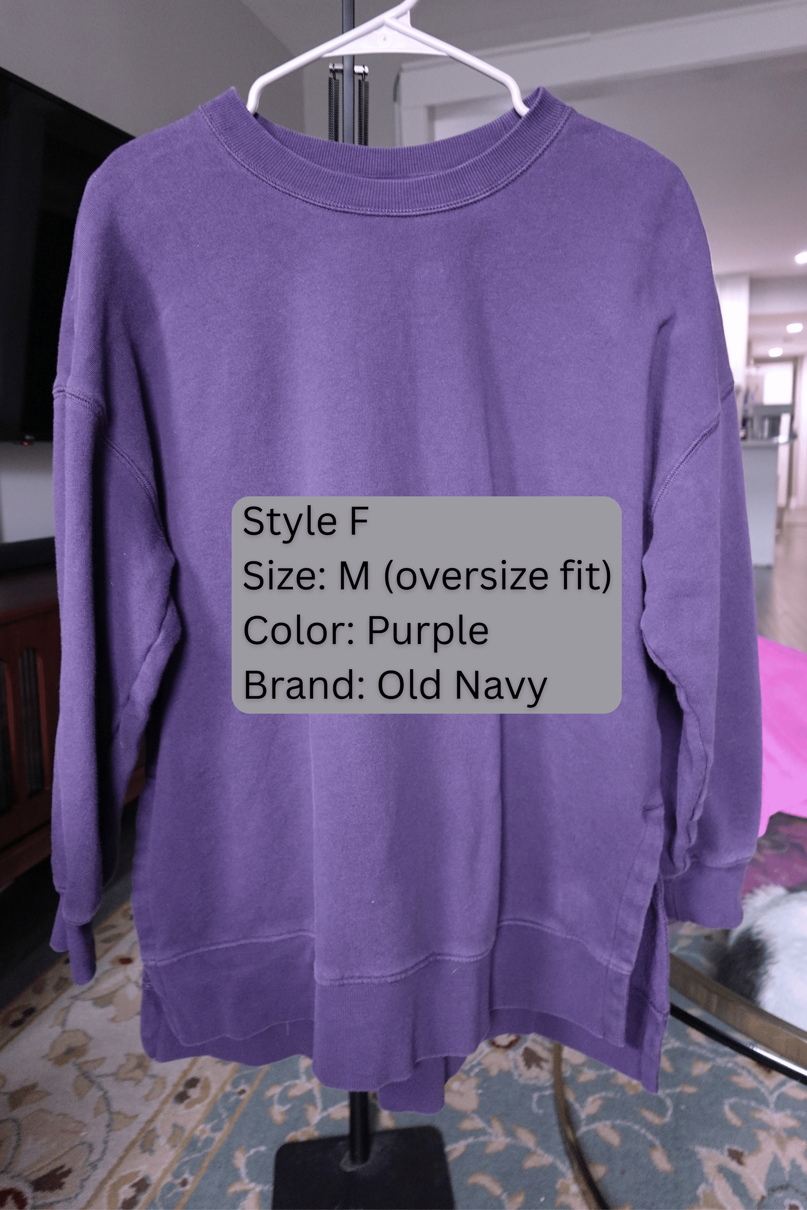 Custom sports team applique crew neck