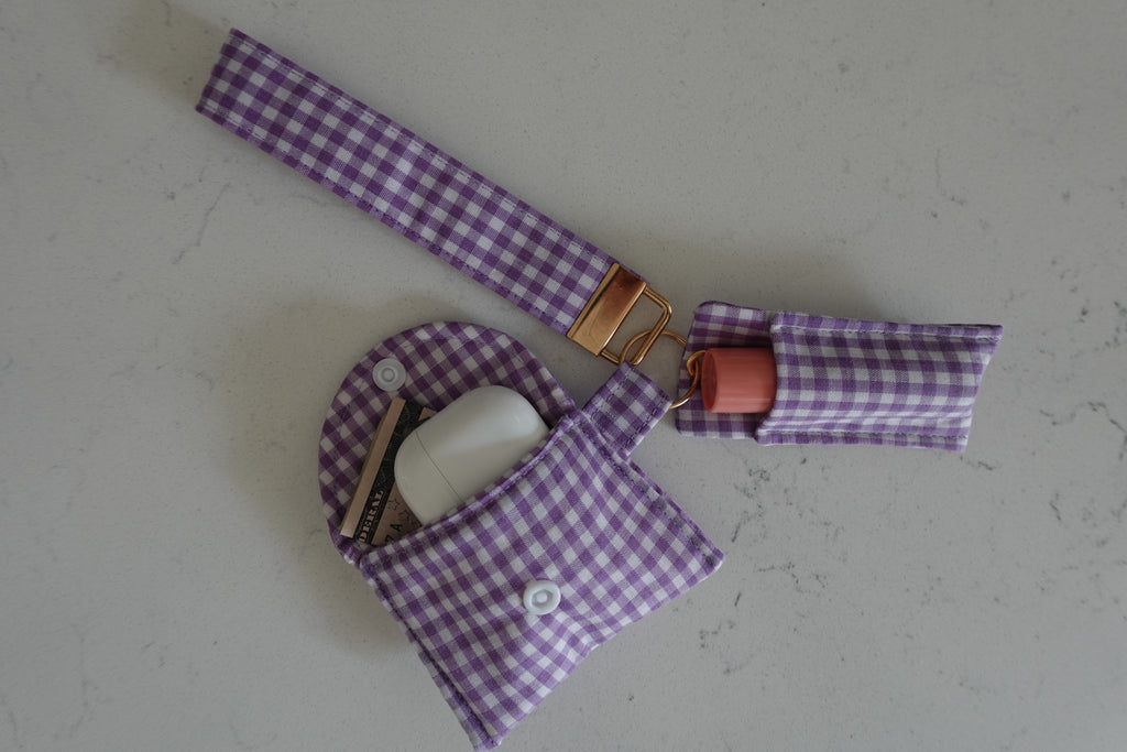 Fabric wristlet keychain