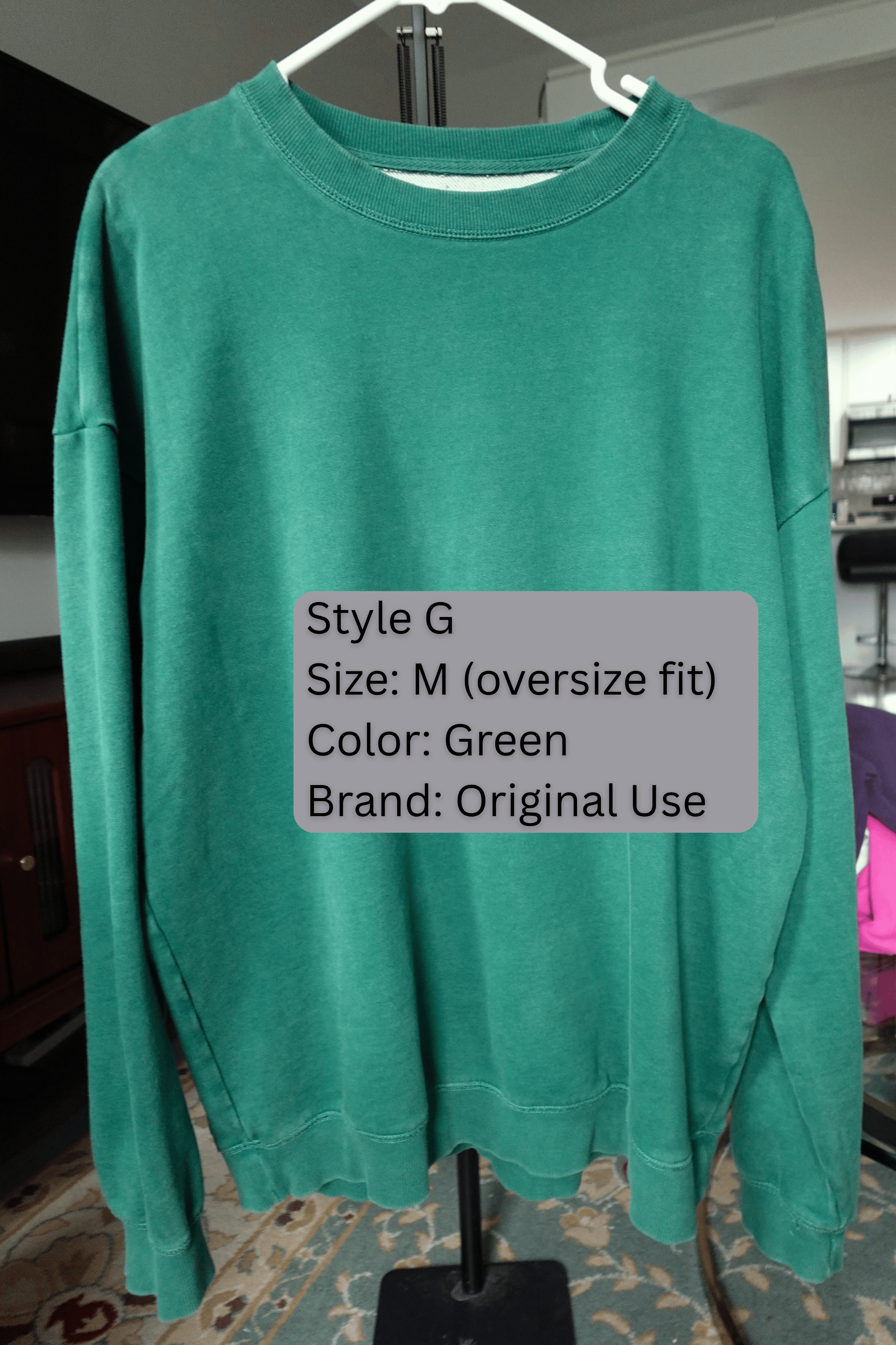Custom sports team applique crew neck