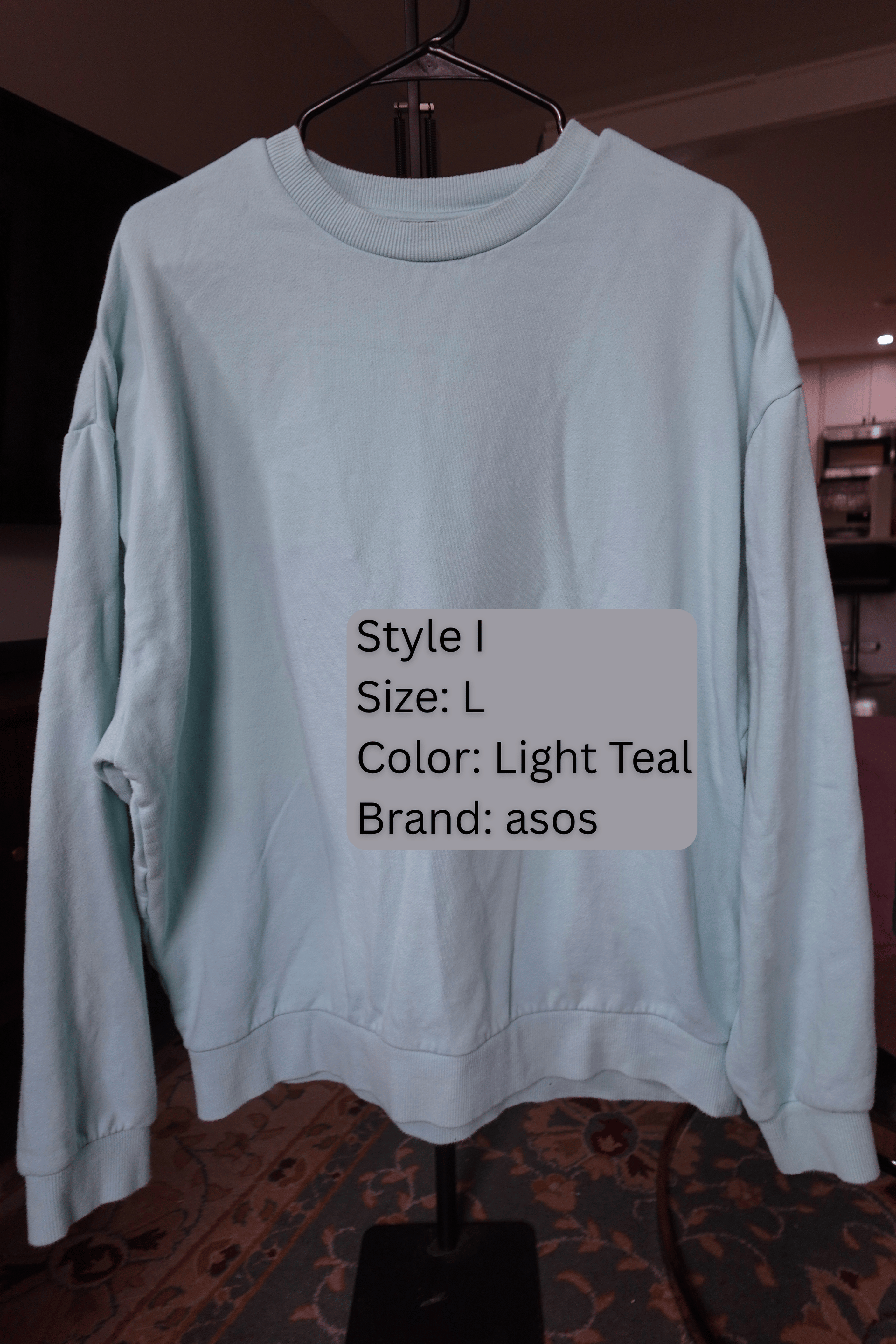 Custom sports team applique crew neck