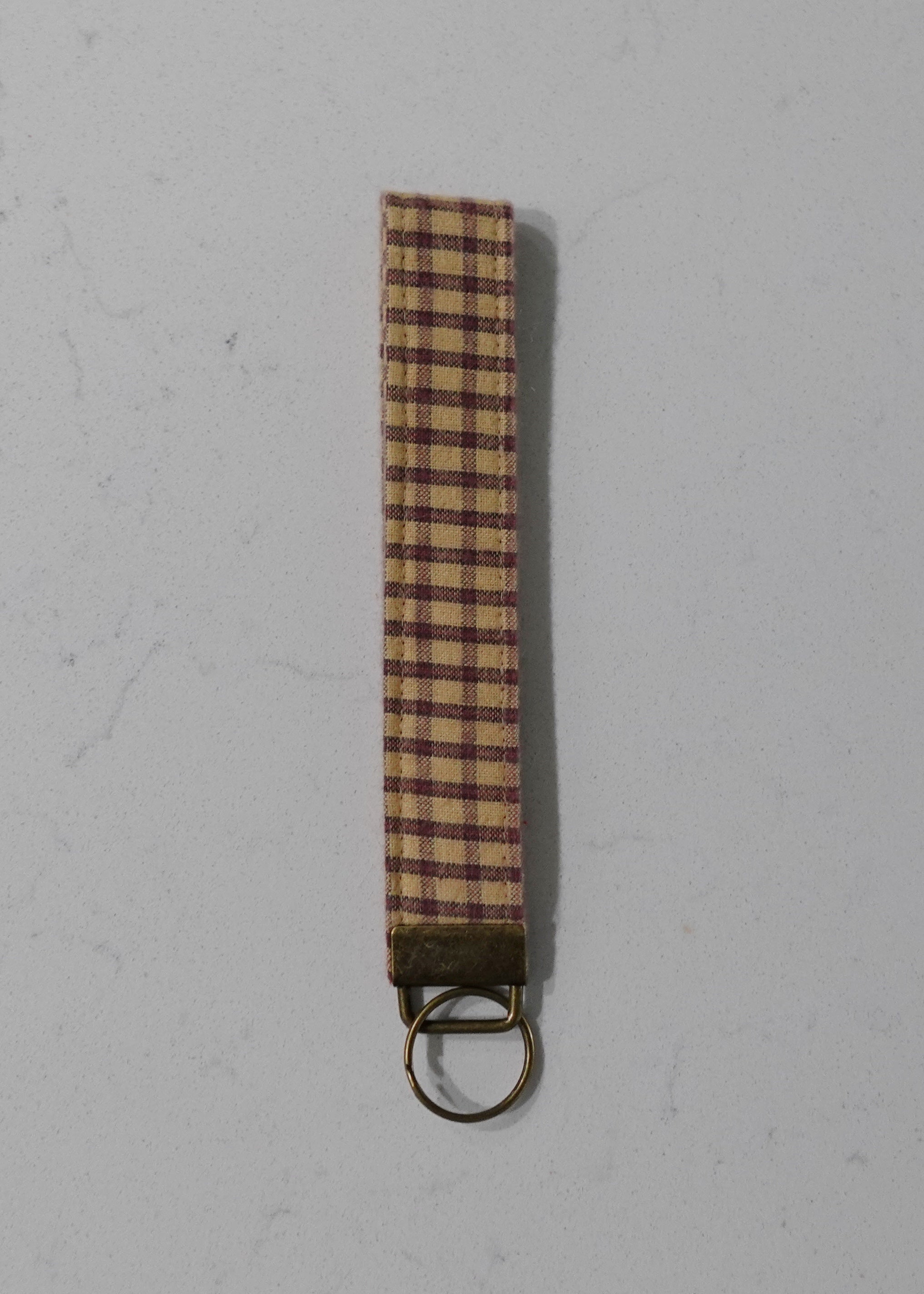 Fabric wristlet keychain