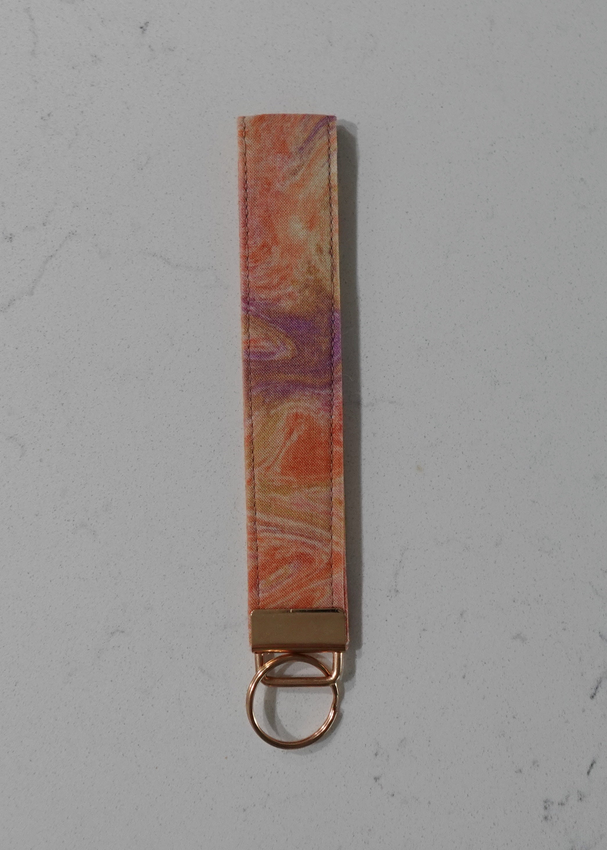 Fabric wristlet keychain