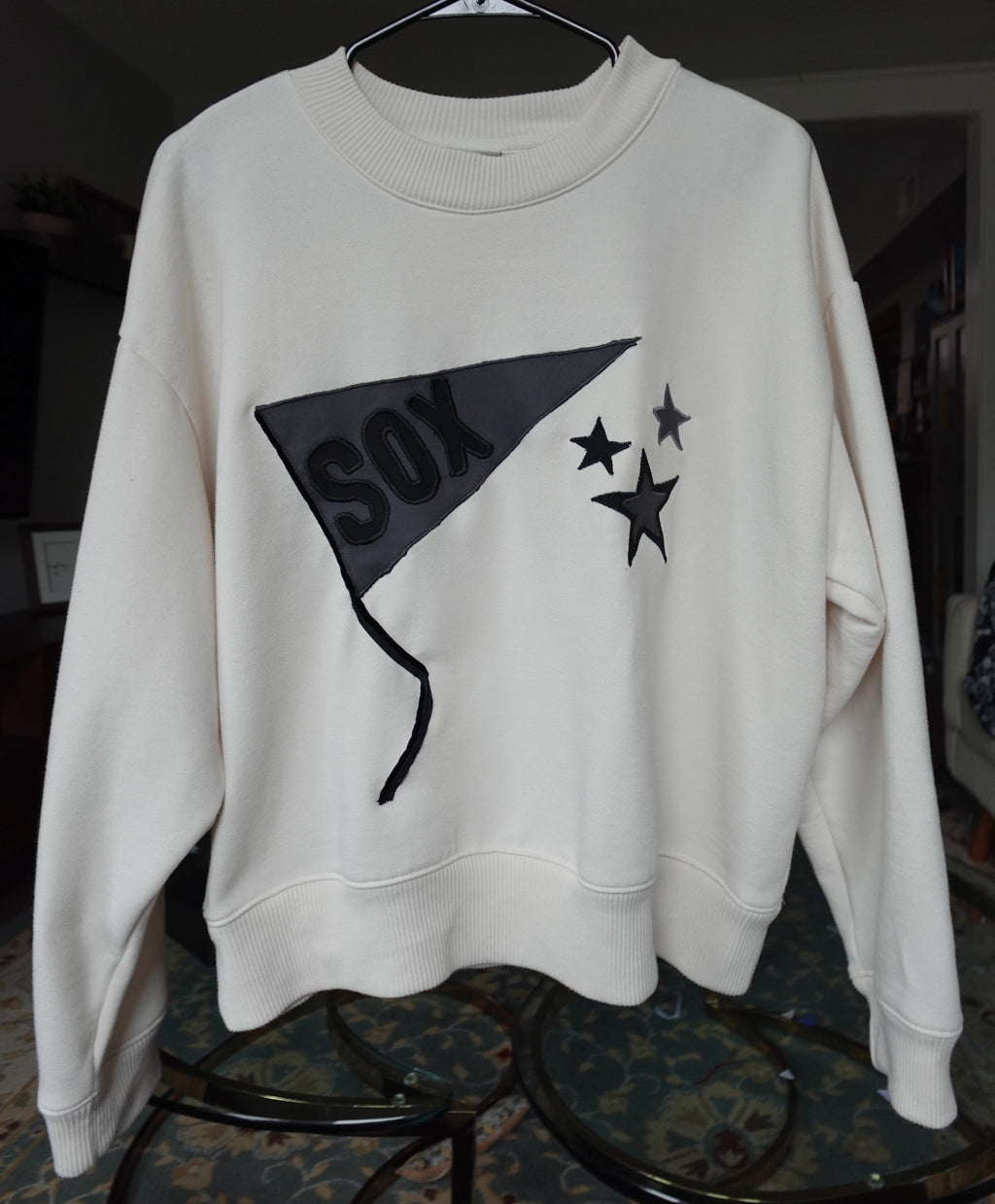 Chicago white sox applique crew neck