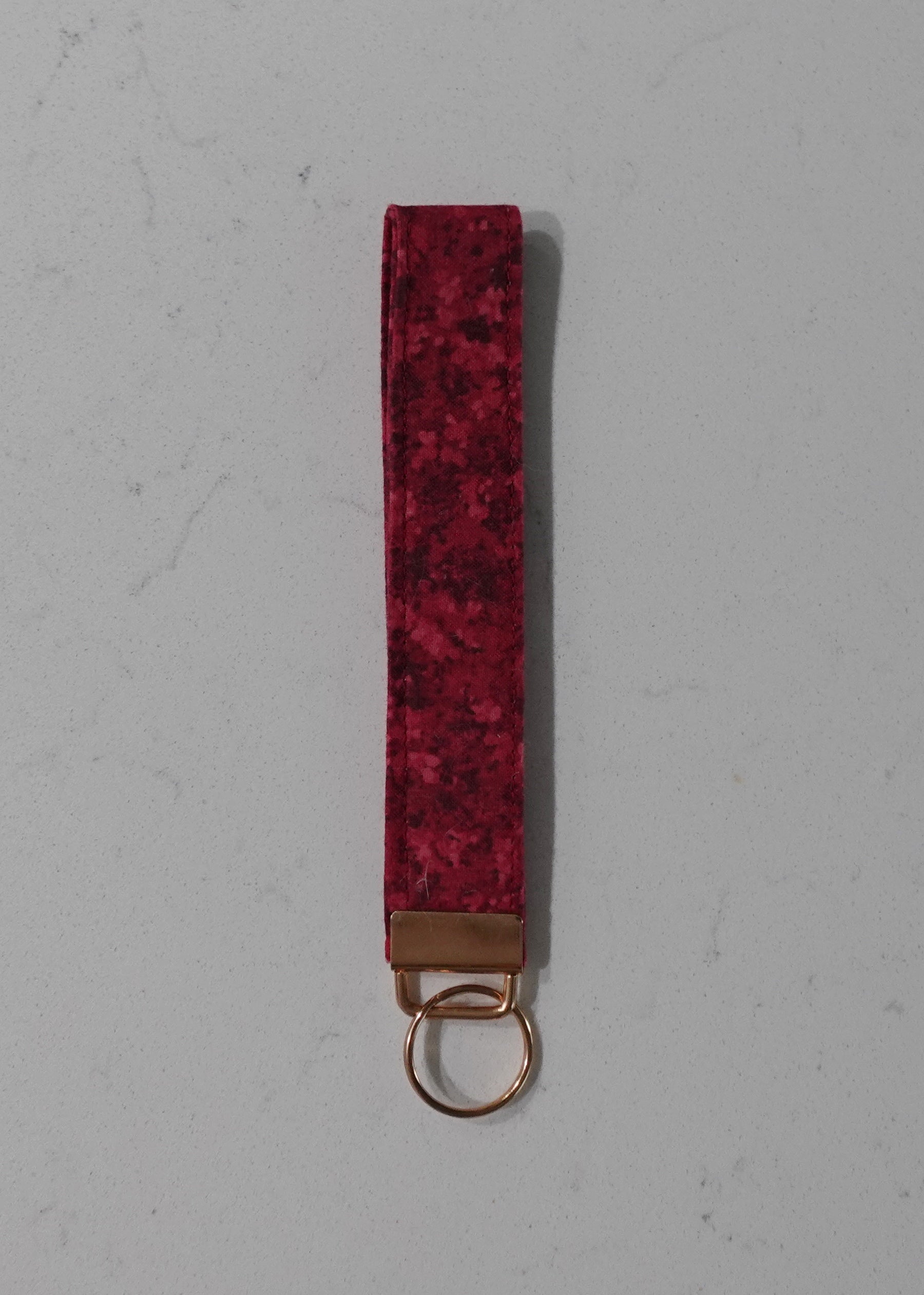 Fabric wristlet keychain