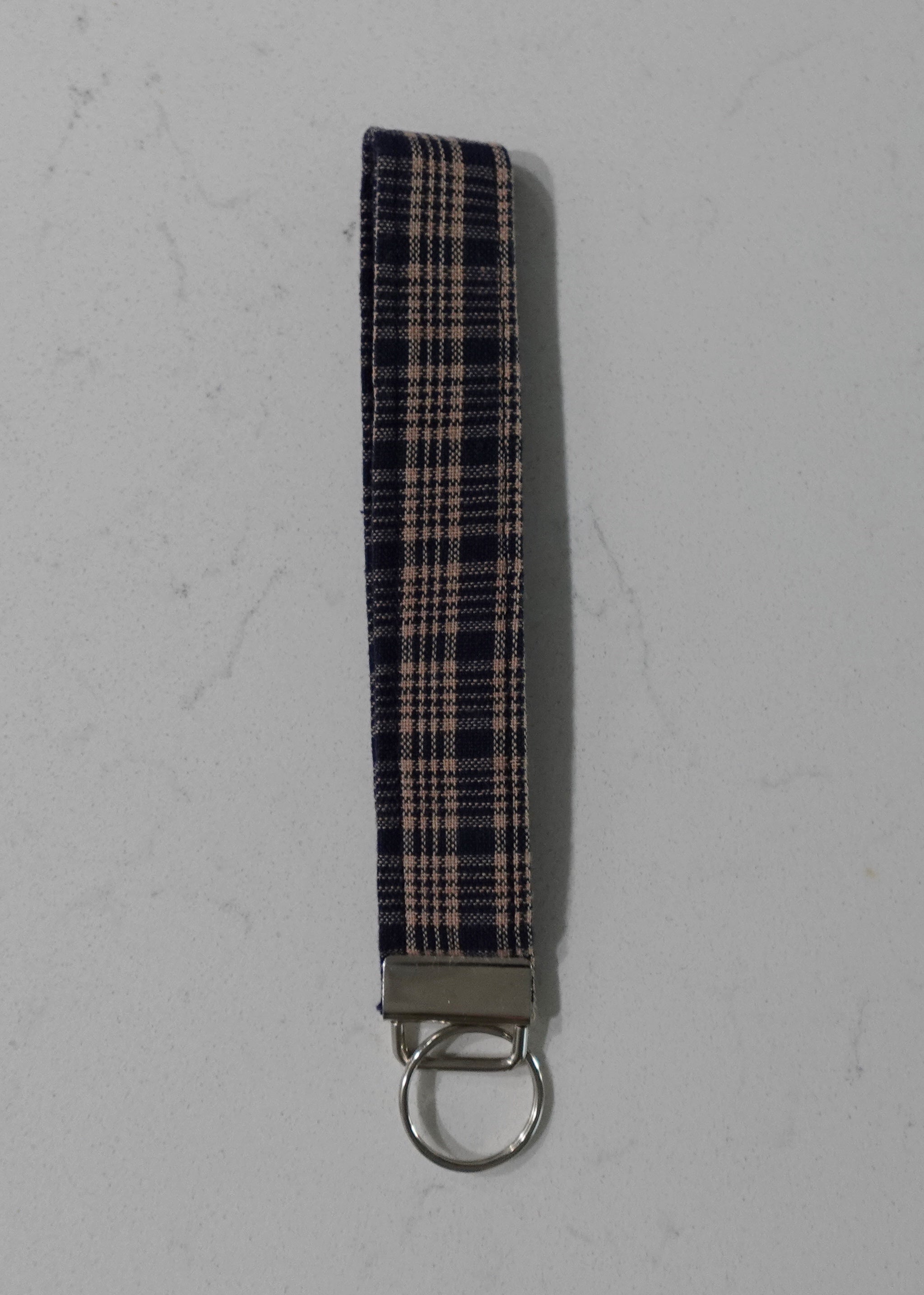 Fabric wristlet keychain