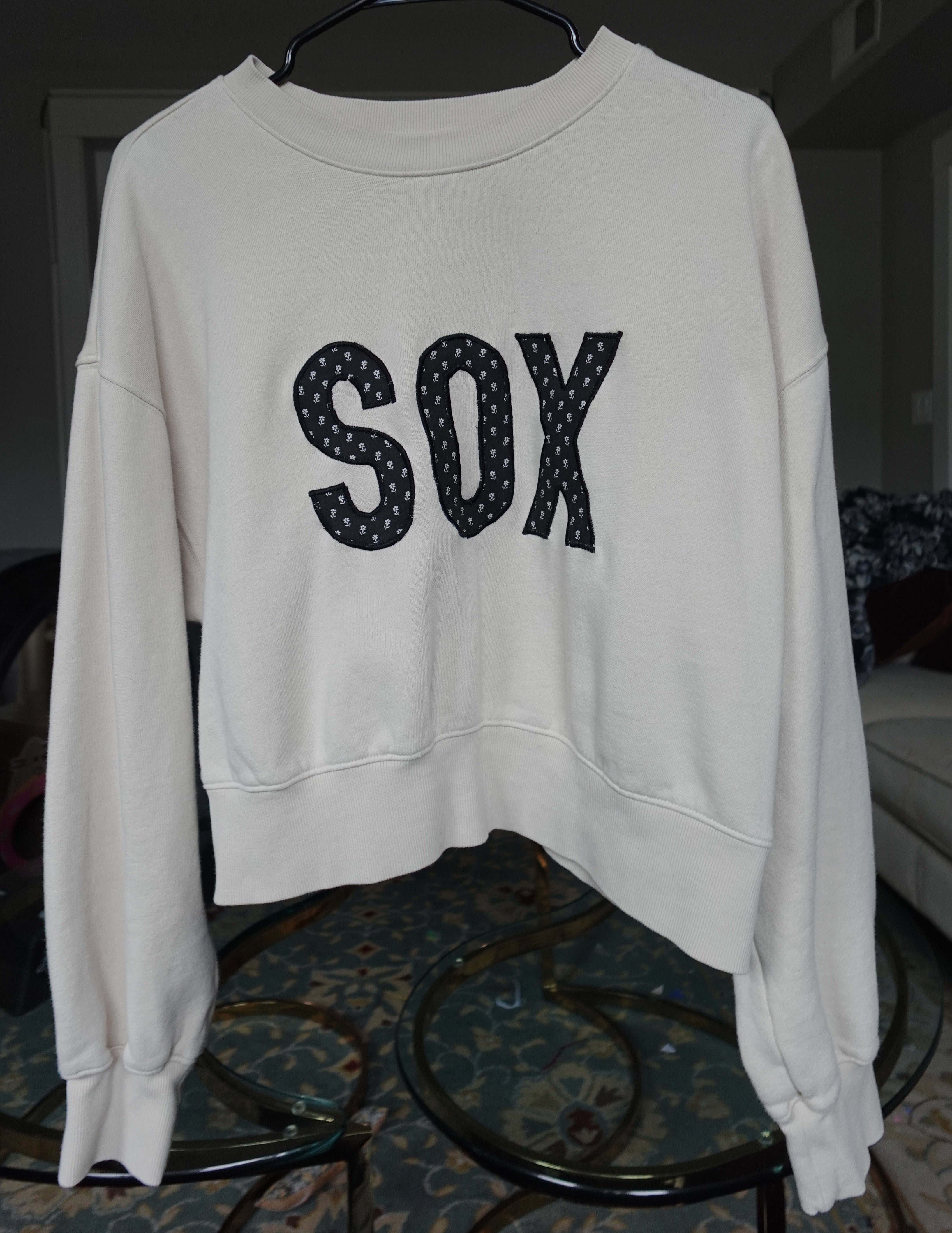 Chicago white sox applique crew neck
