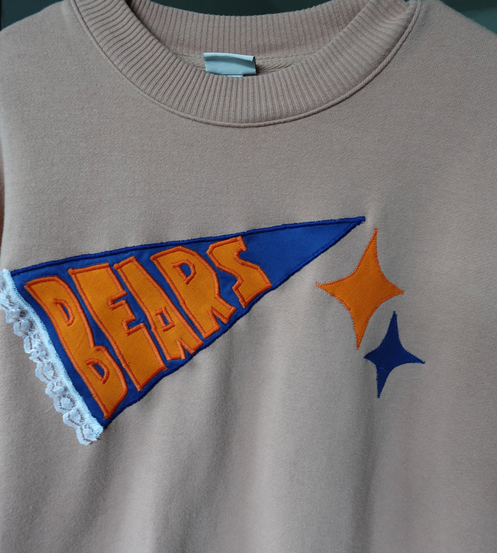 Chicago Bears applique crew neck
