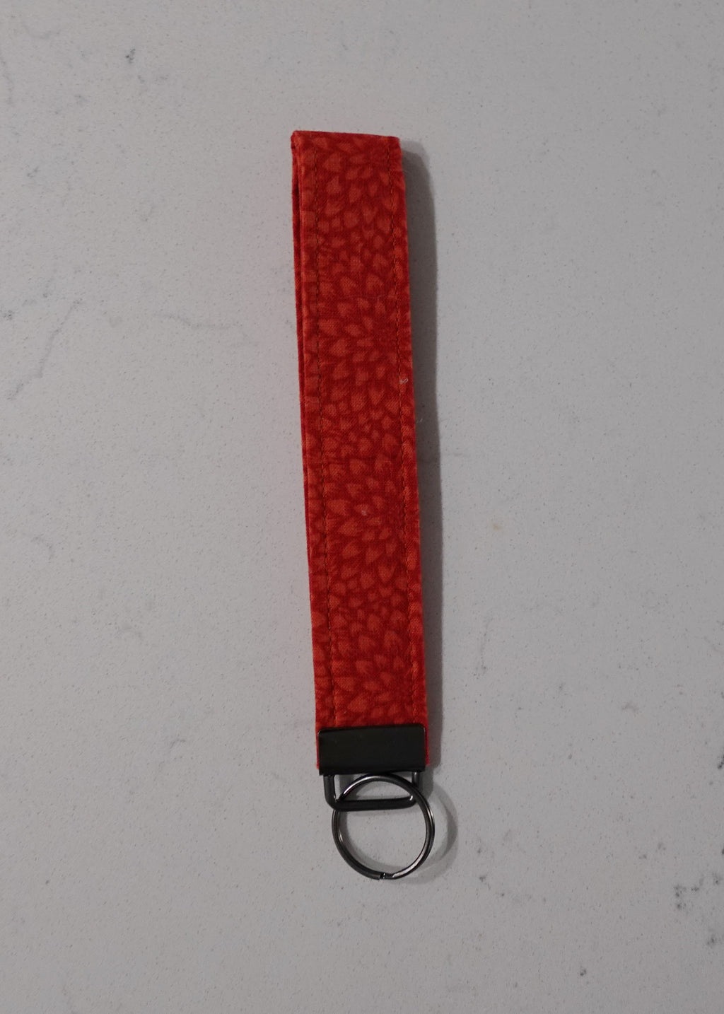Fabric wristlet keychain