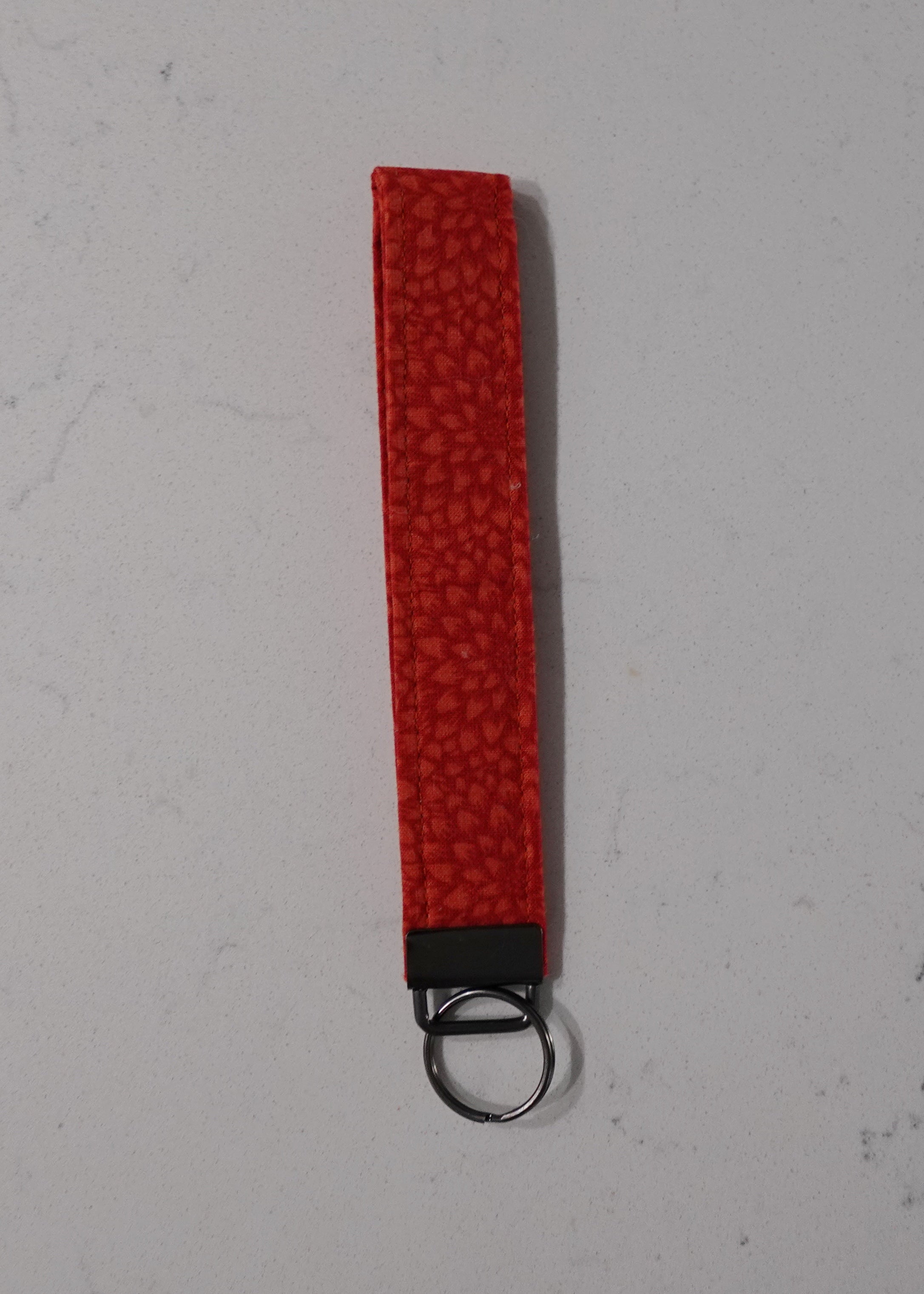 Fabric wristlet keychain
