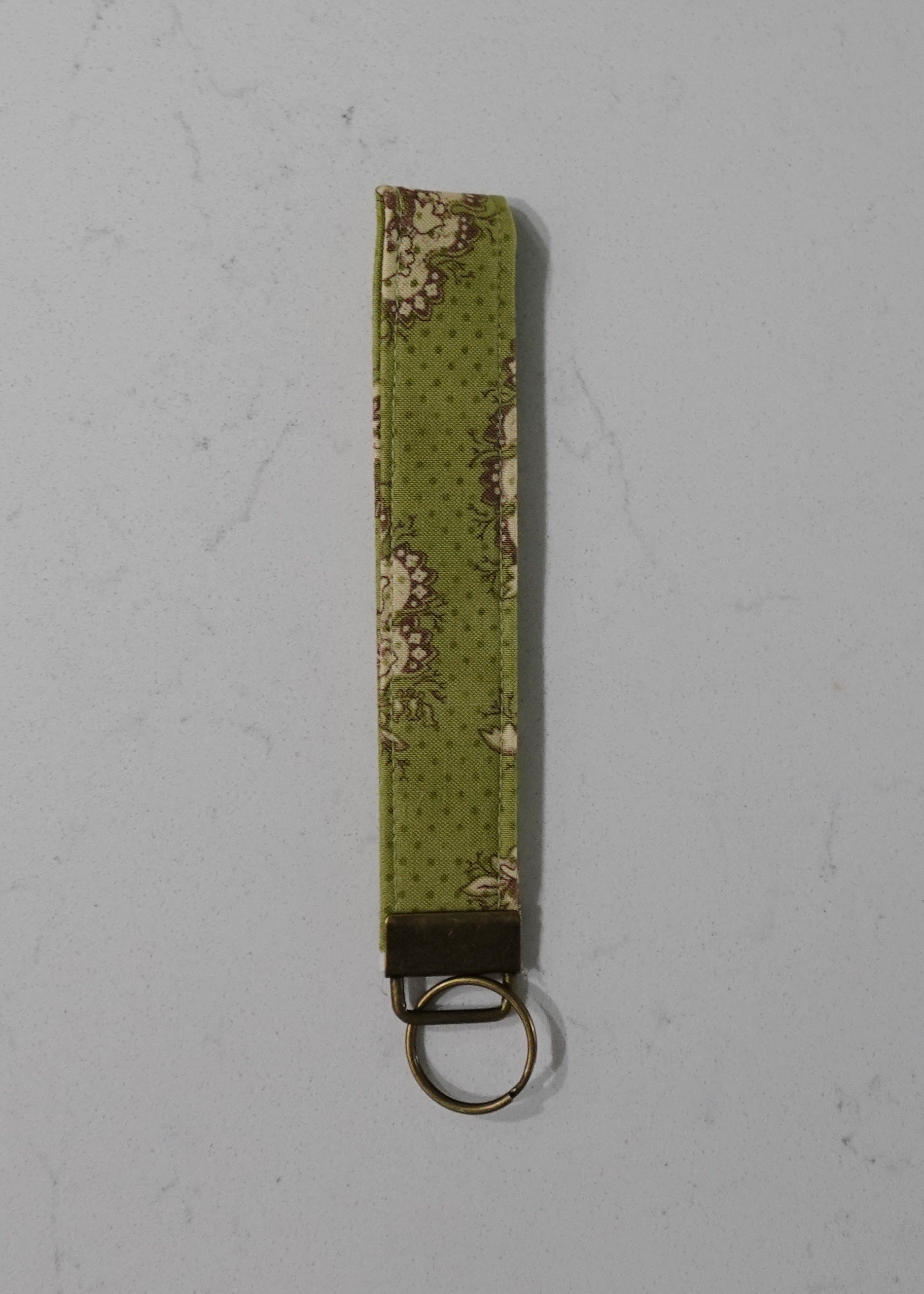 Fabric wristlet keychain