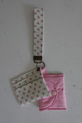 Fabric wristlet keychain
