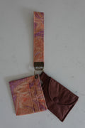Fabric wristlet keychain