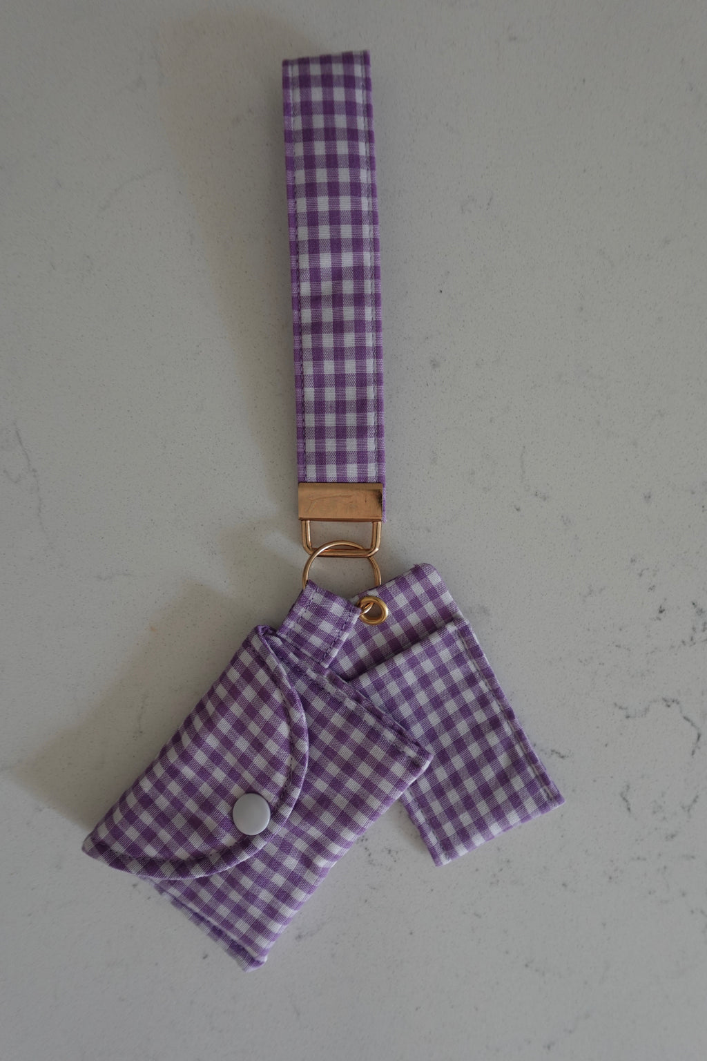 Fabric wristlet keychain