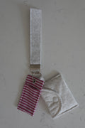 Fabric wristlet keychain