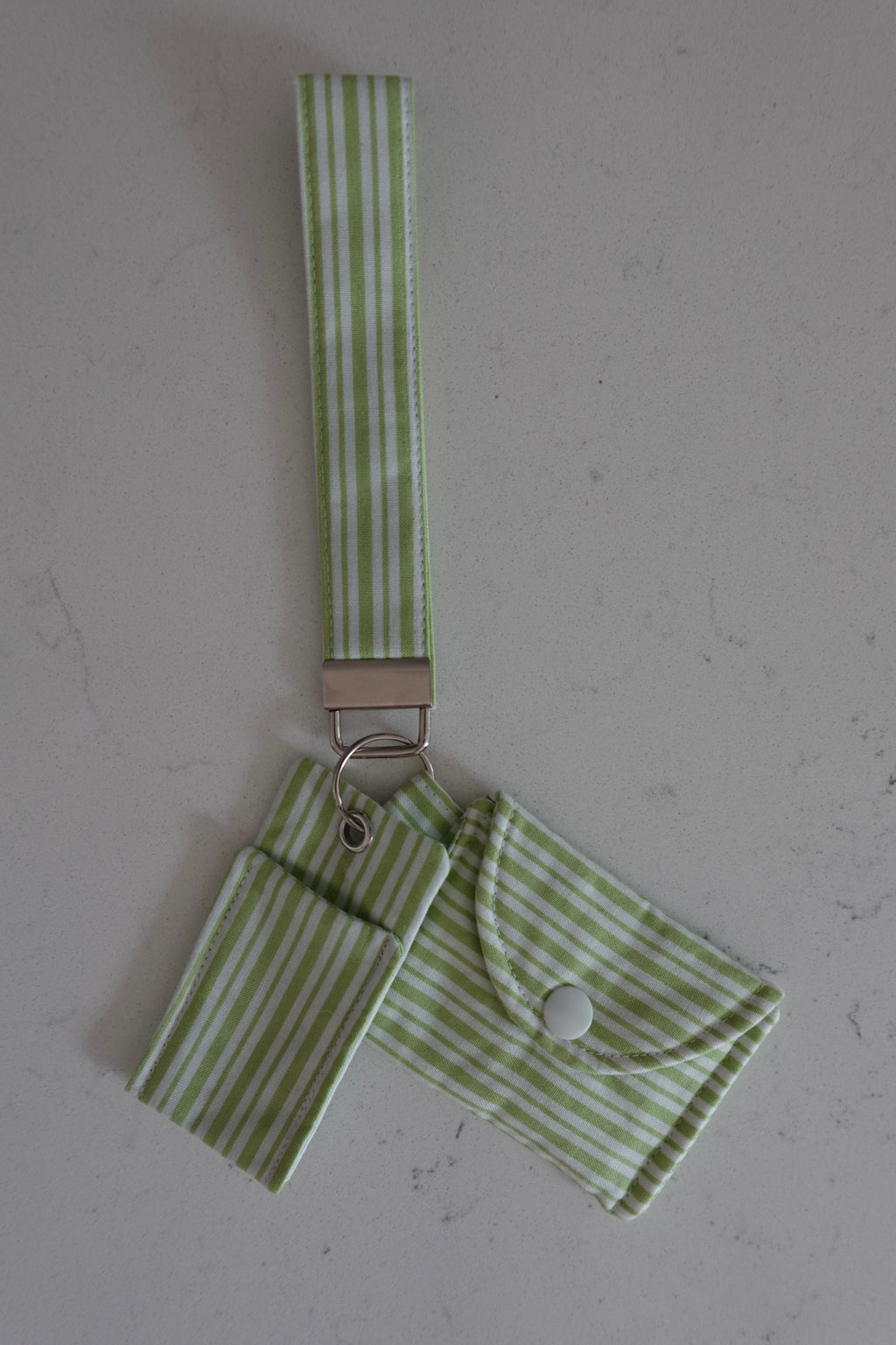 Fabric wristlet keychain