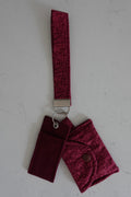 Fabric wristlet keychain